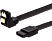 SAVIO GAK-08 SATA III kábel, fekete, derékszögű és egyenes csatlakozókkal , 50cm