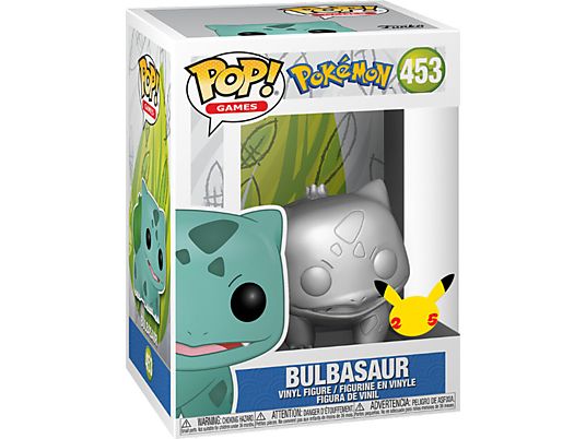 FUNKO POP! Games: Pokémon - Bisasam - Sammelfigur (Silbermetallic)