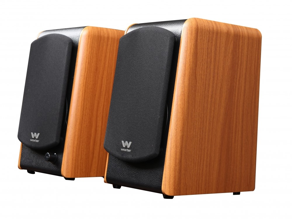 Woxter Dynamic Line dl610 wooden altavoces de estantería terminados en madera autoamplificados 20 rms 180 bluetooth 35mm pc tv tablets smartphones mp3. para cable rca 2.0 180w 2