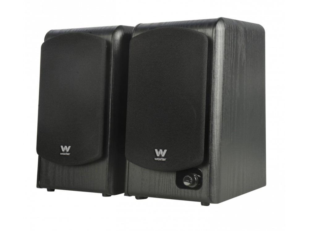 Woxter Dynamic Line dl610 black altavoces de estantería terminados en madera autoamplificados 20 rms 180 bluetooth 35mm pc tv tablets smartphones mp3. 2.0 180w negro para 2