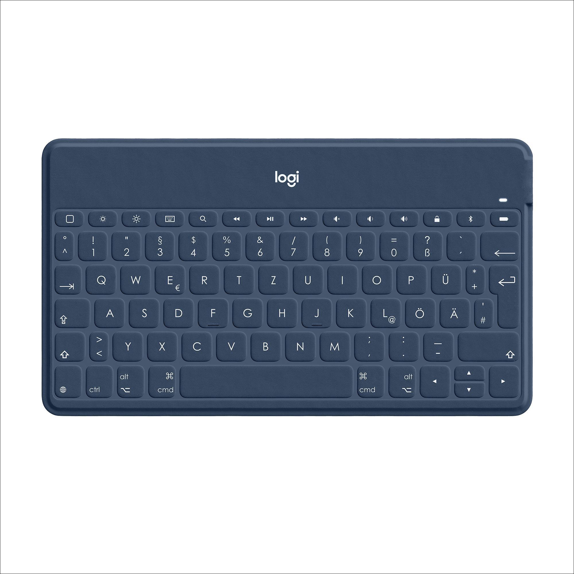 LOGITECH Keys-To-Go, Tablet Tastatur, kabellos, Blau