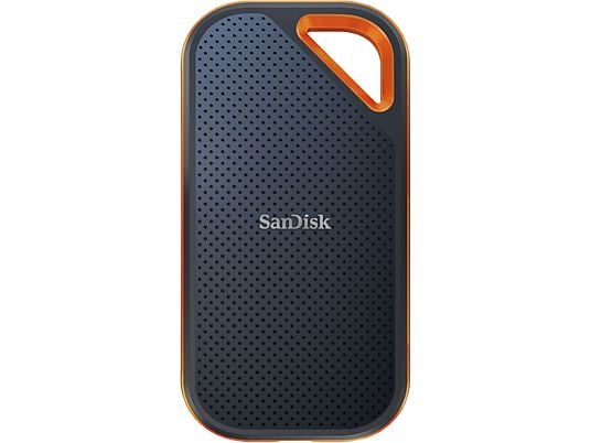 SANDISK Extreme PRO Portable V2 - Festplatte (SSD, 1 TB, Schwarz/Orange)