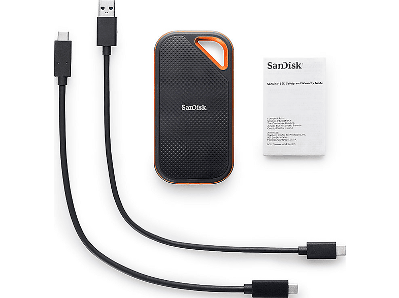 SANDISK Extreme PRO Portable V2 Festplatte, 2 TB SSD, extern