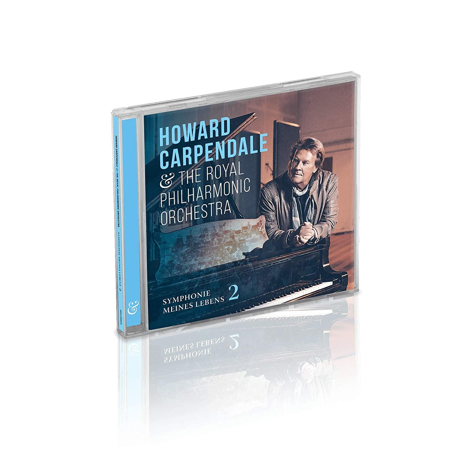 CD-Hülle mit Howard Carpendale & The Royal Philharmonic Orchestra Albumcover. Cover zeigt Mann am Klavier.