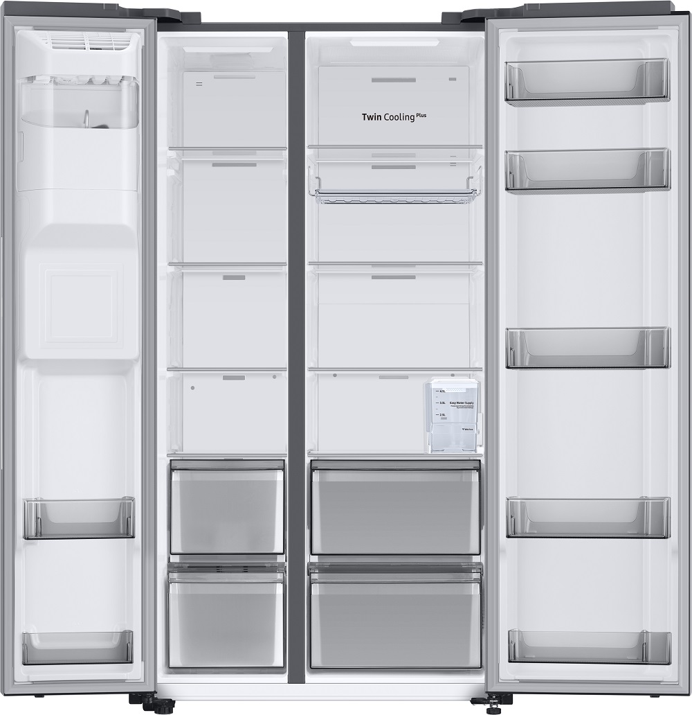 SAMSUNG RS6GA8532SL/EG Side-by-Side (634 l, D, 1780 mm hoch, Edelstahl/Silber)