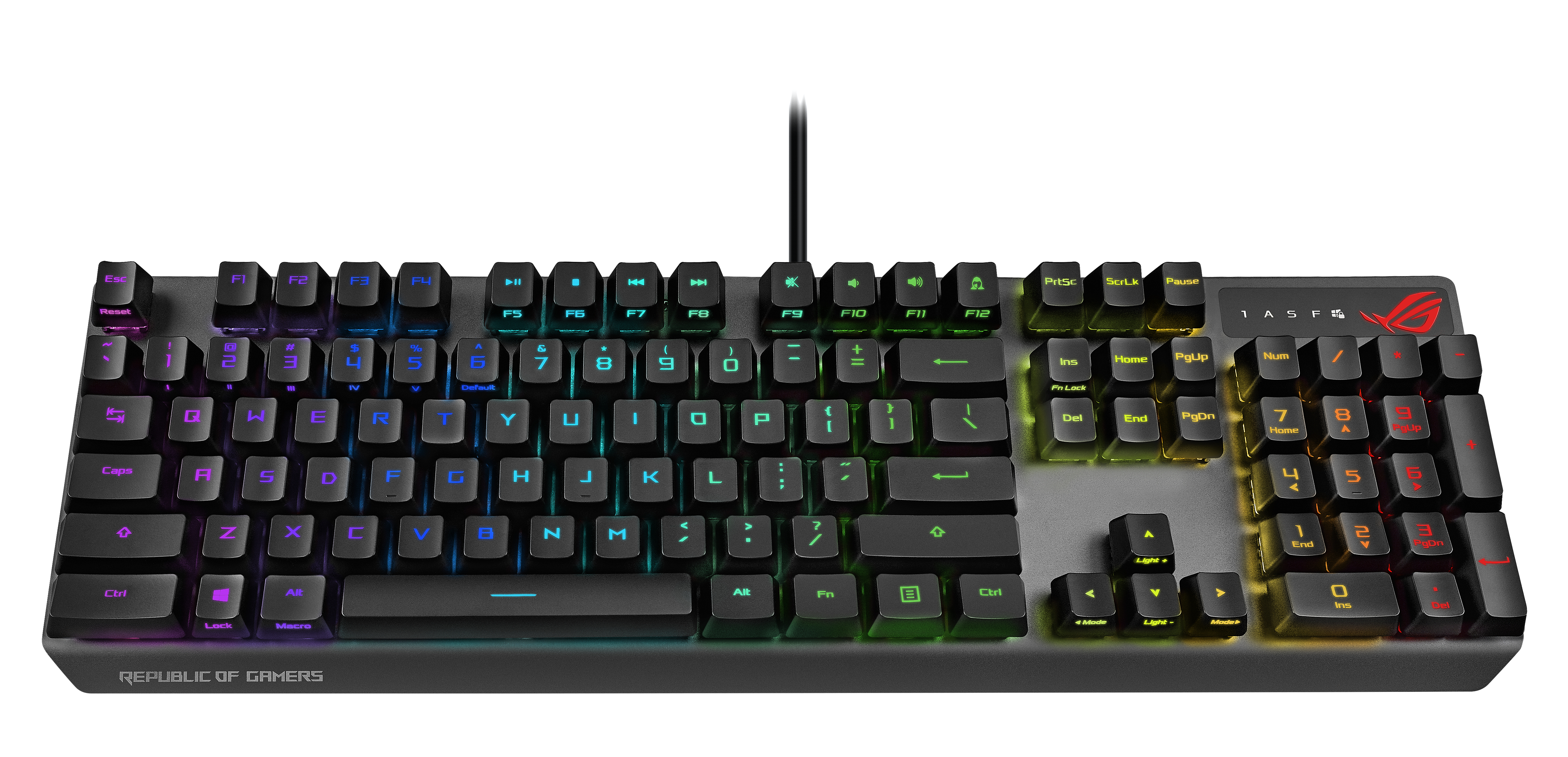 ASUS ROG STRIX Scope RX, Tastatur, Mechanisch, kabelgebunden, Schwarz