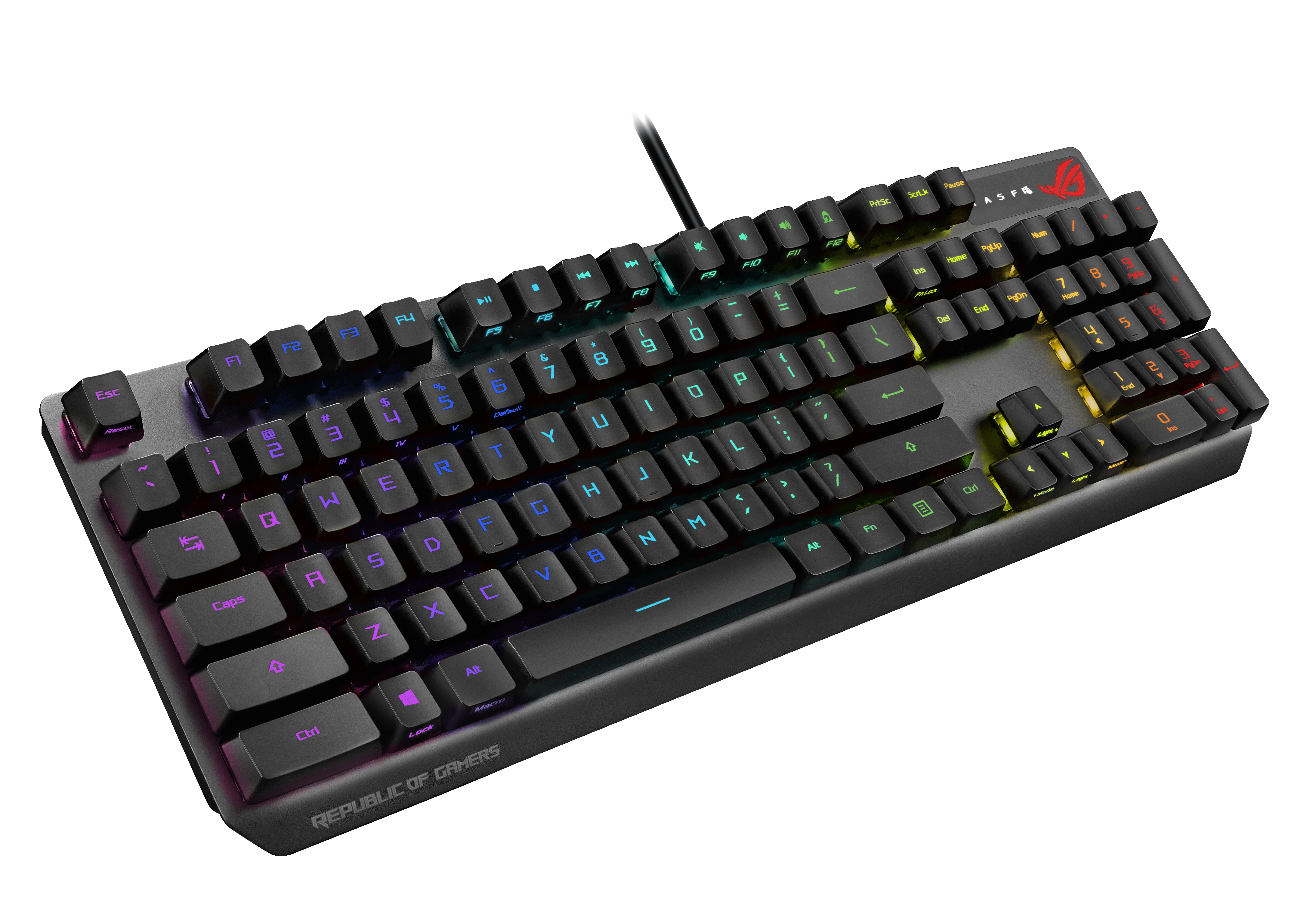 ASUS ROG STRIX Scope RX, Tastatur, Mechanisch, kabelgebunden, Schwarz
