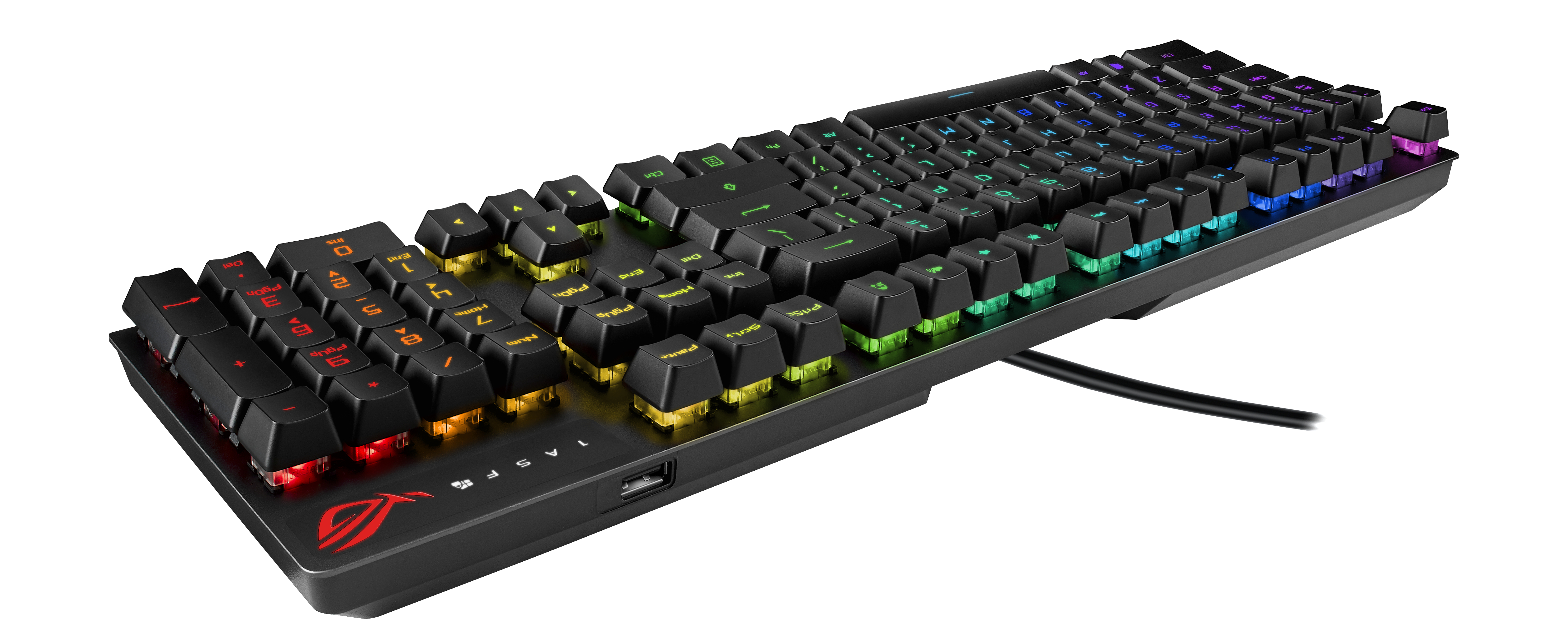 ASUS ROG STRIX Scope RX, Tastatur, Mechanisch, kabelgebunden, Schwarz