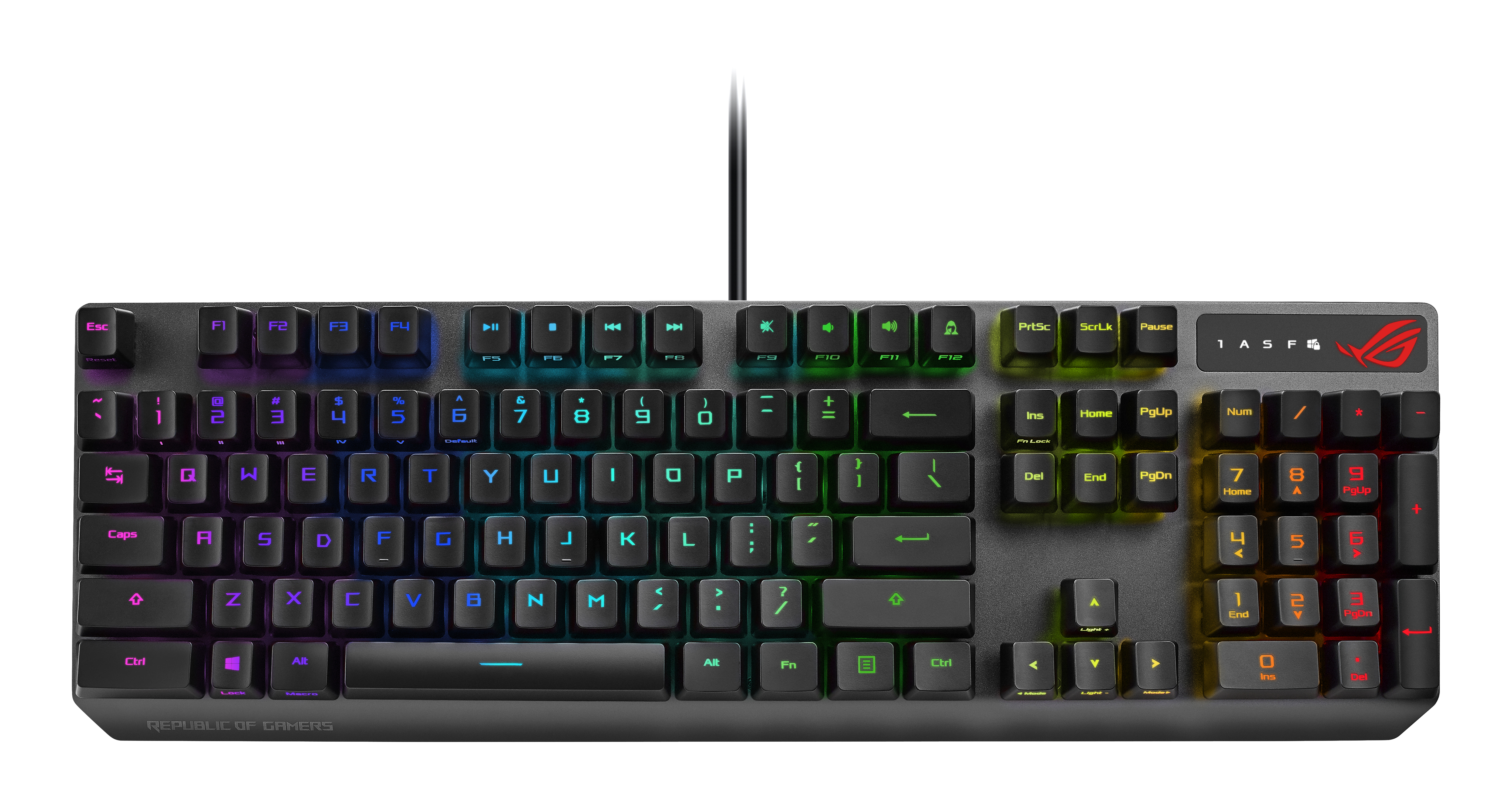 ASUS ROG STRIX Scope RX, Tastatur, Mechanisch, kabelgebunden, Schwarz