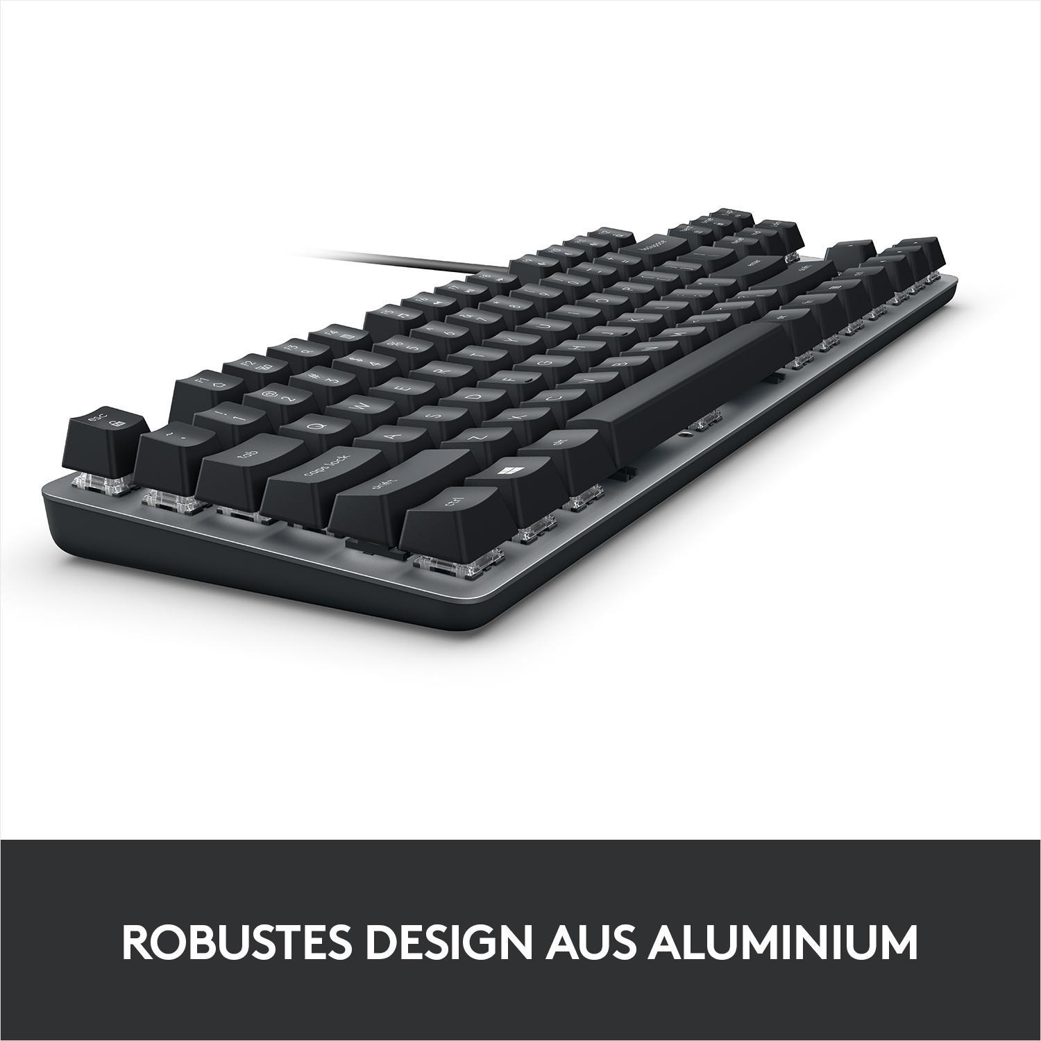 LOGITECH K835 TKL kabelgebundene Aluminiumtastatur, TTC Red, Tastatur, Mechanisch, Sonstiges, kabelgebunden, Graphite