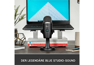 LOGITECH Blue Yeti NANO USB-Mikrofon, PC und Mac, verstellbares Stativ, Plug und Play Mikrofon, Schwarz