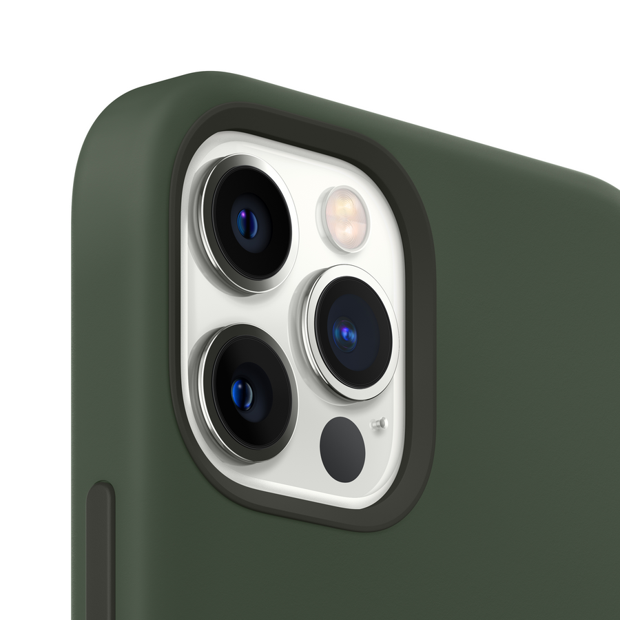 Apple funda silicona con MagSafe para el iPhone 12 Pro Max, Verde Chipre