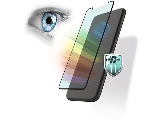 HAMA Anti-Bluelight+Antibakt 3D-Full-Screen - Verre de protection (Convient pour le modèle: Samsung Galaxy S21)