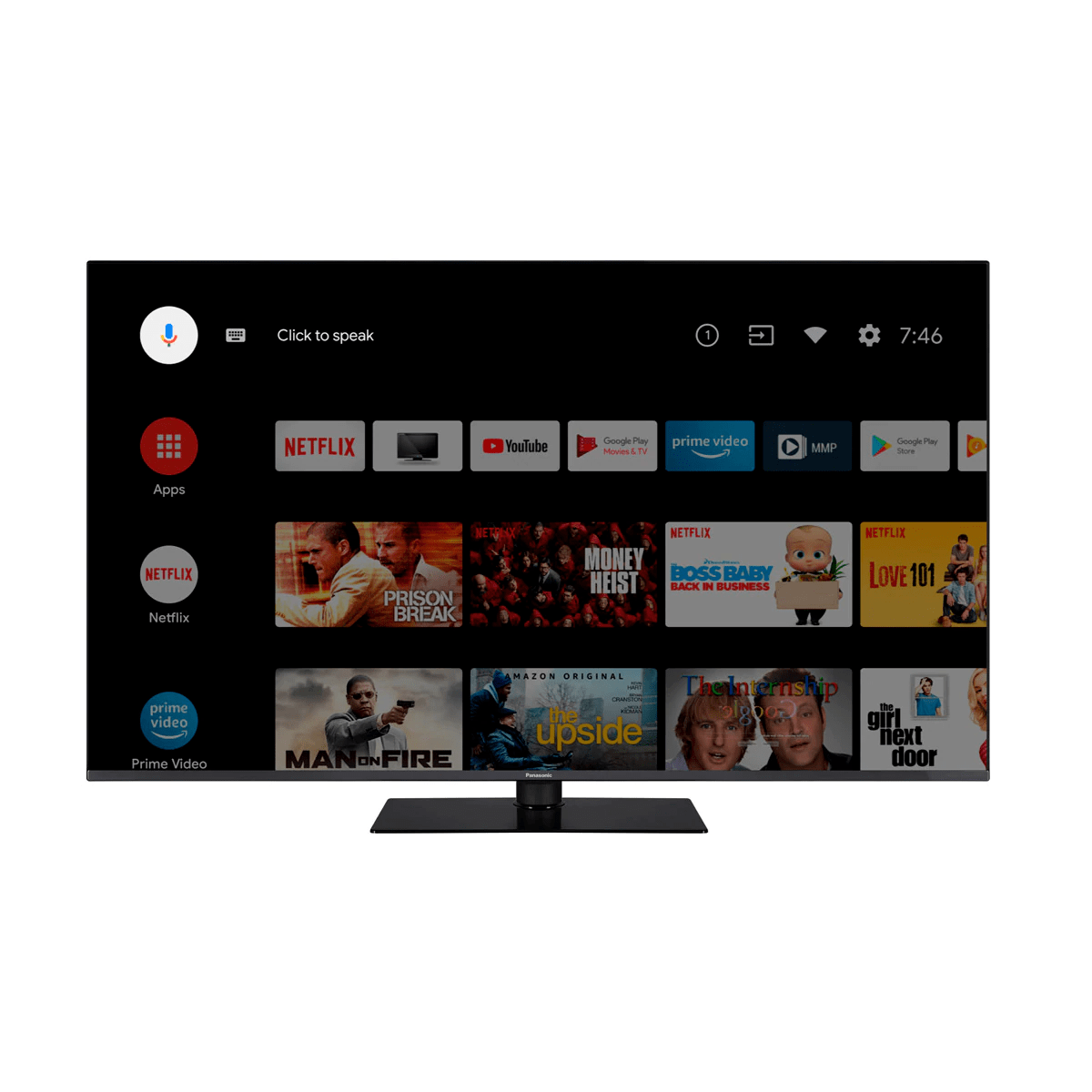 TV LED 50" - Panasonic TX-50HX700E, UHD 4K, Android TV, WiFi, Bluetooth, Chromecast, Dolby Vision, Negro