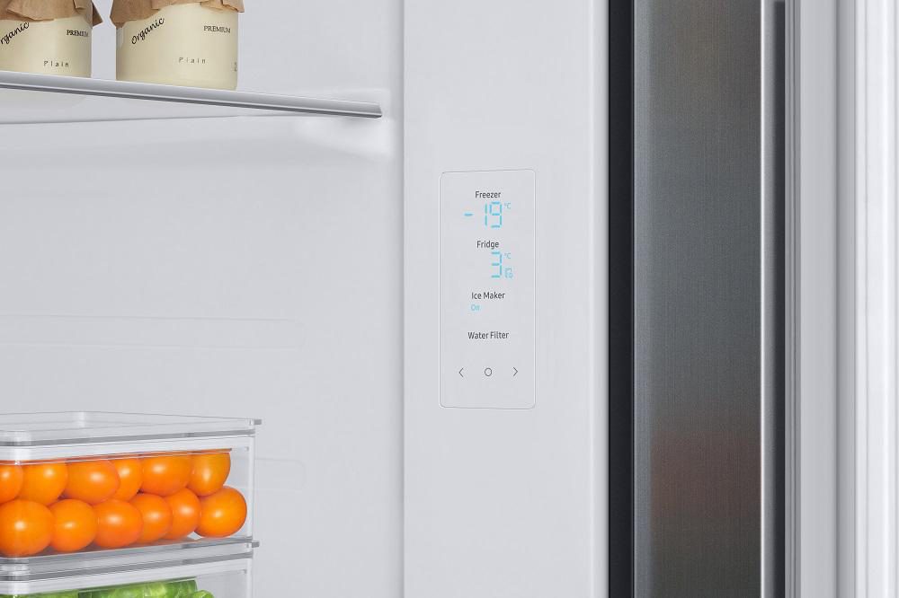 SAMSUNG RS6GA8822S9/EG RS8000 Side-by-Side (634 l, D, 1780 mm hoch, Edelstahl/Silber)