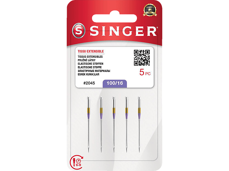N204516M503 100/16 SINGER Stretch Nadeln