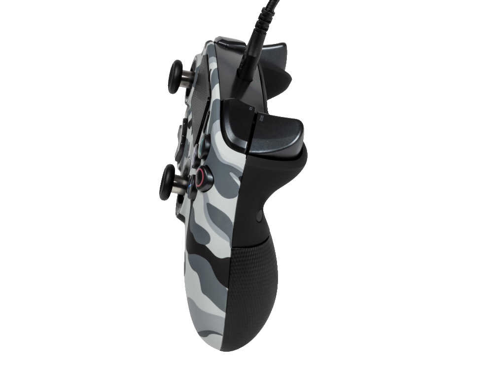 Mando PS4 - Nacon Revolution Pro Controller 3, Para PS4/PC, Con cable, Camuflaje + Funda + 6 pesos + Cable USB-C