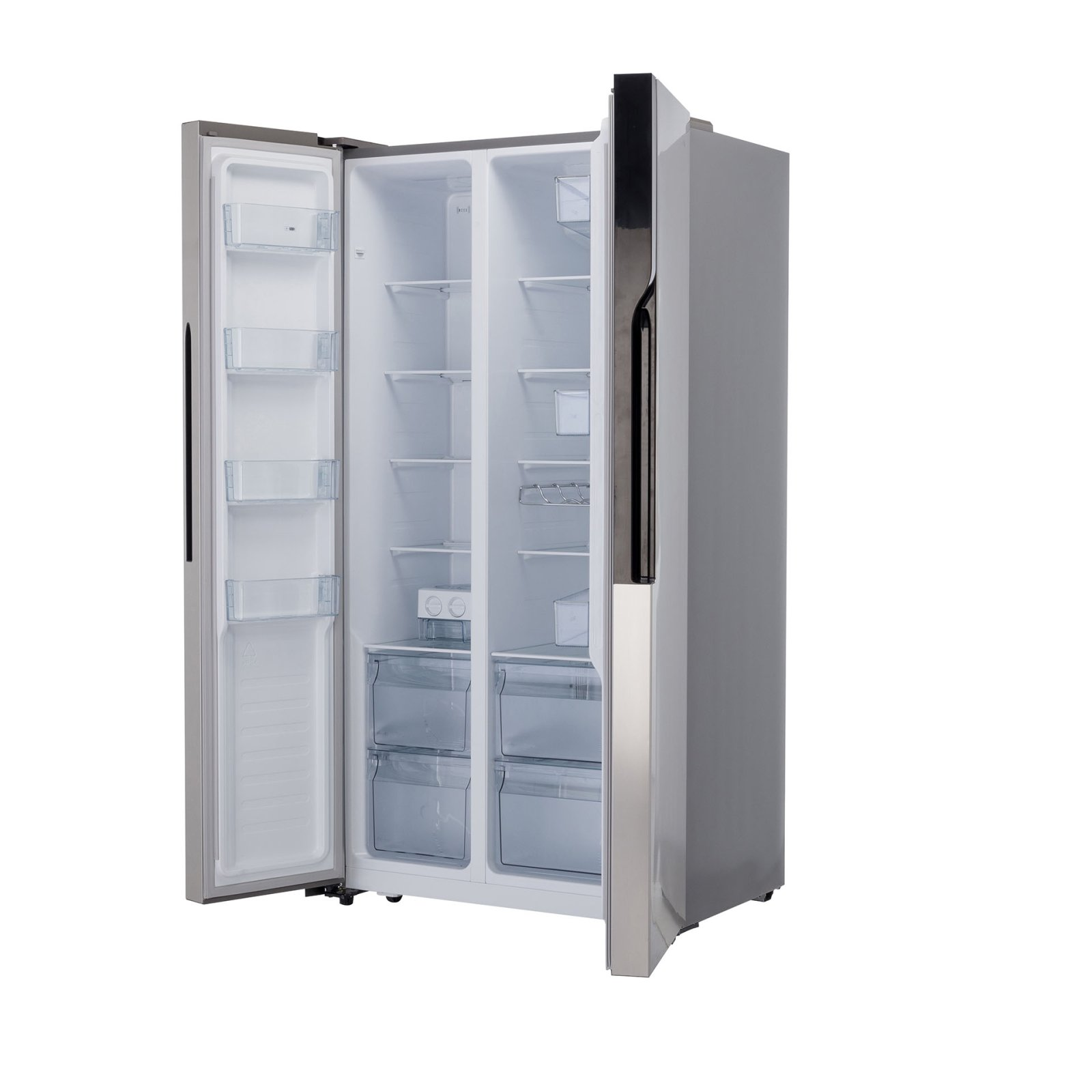 GORENJE NRS918EMX Side by Side, Kühl- und Gefierkombination (519 l, E, 1786 mm hoch, No Frost (verminderte Eisbildung), Silber)