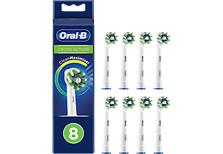 ORAL-B CrossAction CleanMaximiser 8 PCS - Têtes de brosse (Blanc)