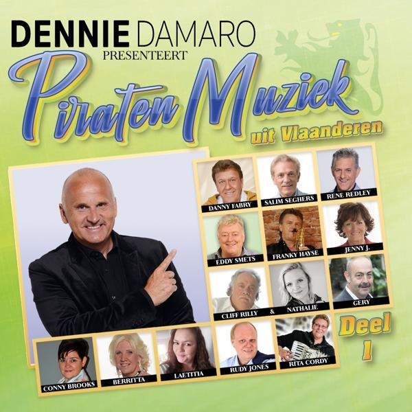 Pochette d'album : Groupe de personnes souriantes avec texte 'Piraten Muziek...'