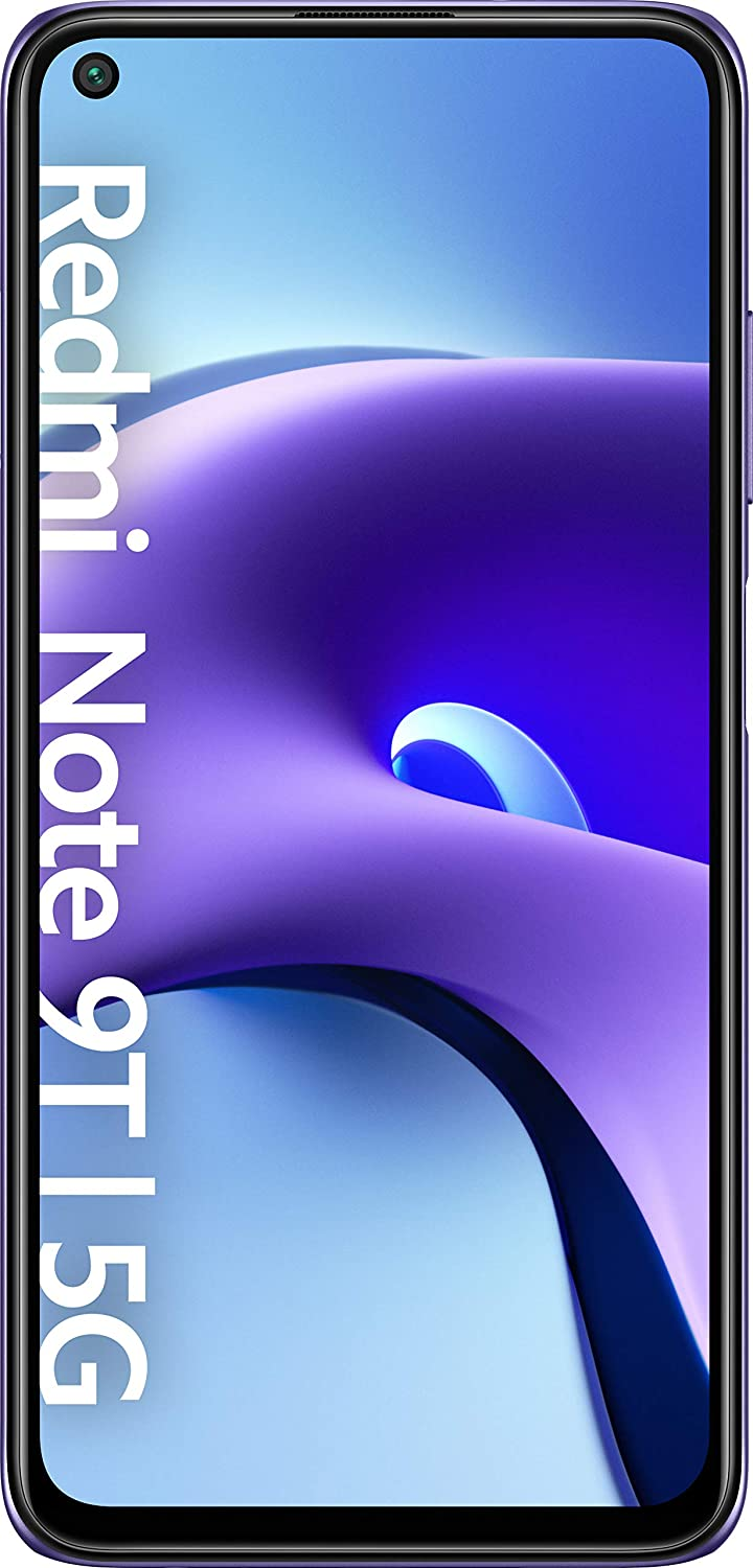 Xiaomi Redmi Note 9T 5G, Violeta, 128 GB, 4 GB RAM, 6.53" Full HD+, Cortex-A55, 5000 mAh + Mi Band 4