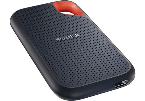 SANDISK 1TB SSD Festplatte Extreme Portable V2, USB-C 3.2, Extern, W1000/R1050, Schwarz/Orange