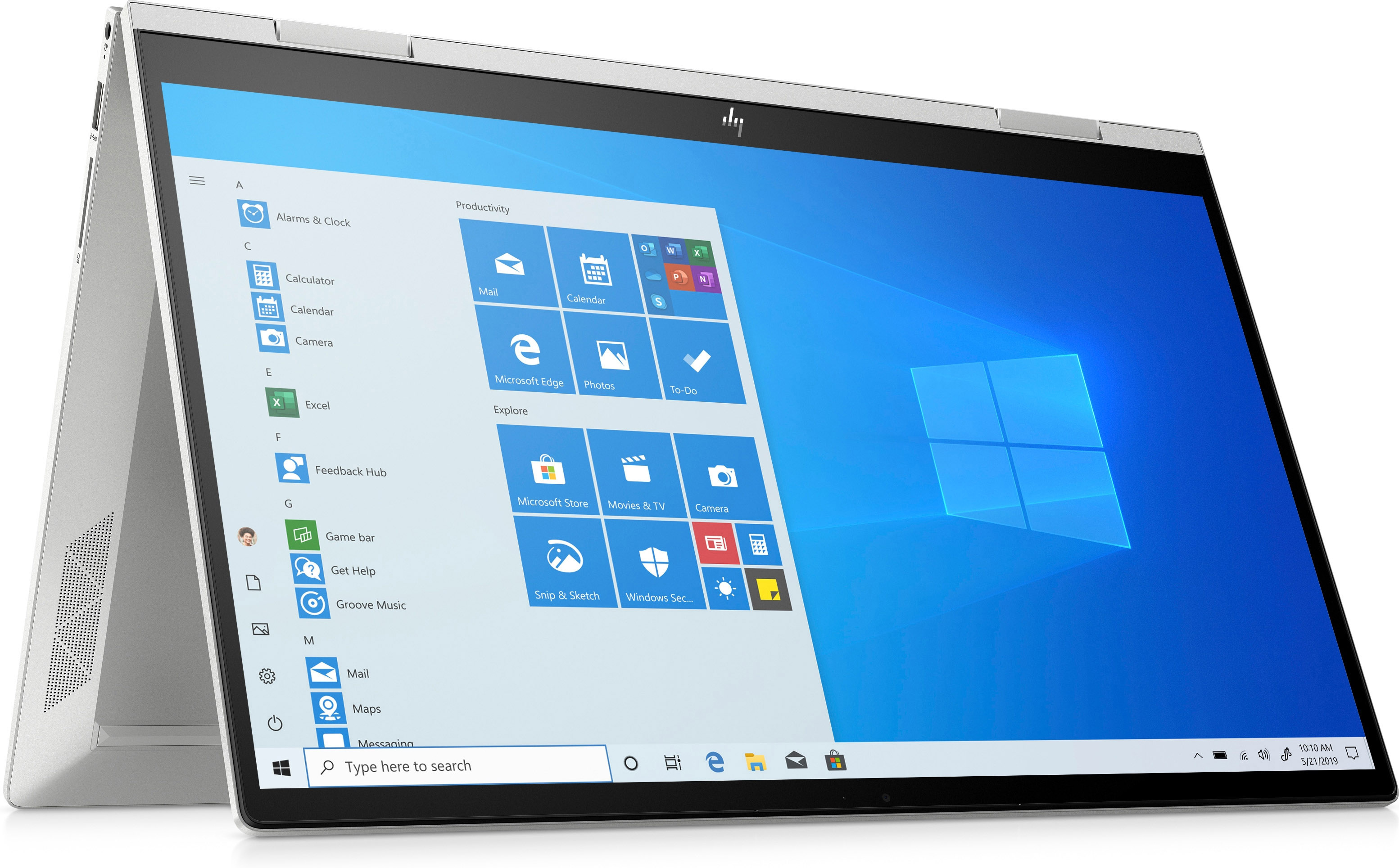 HP ENVY x360 15-ed1359ng, Convertible mit 15,6 Zoll Display, Intel® Core™ i5-1135G7 Prozessor, 16 GB RAM, 1 TB SSD, Intel Iris Xe Grafik, Silber