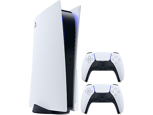 SONY PlayStation®5 mit 2 DualSense™ Wireless-Controller weiß