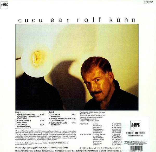 Vinyl-Schallplattencover mit einem Männergesicht und Titelliste.