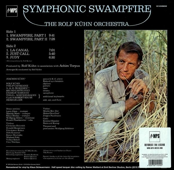 Albumcover mit Mann in hellem Hemd, Musiktitel und Titelliste. Braune und grüne Farbtöne dominieren das Bild.