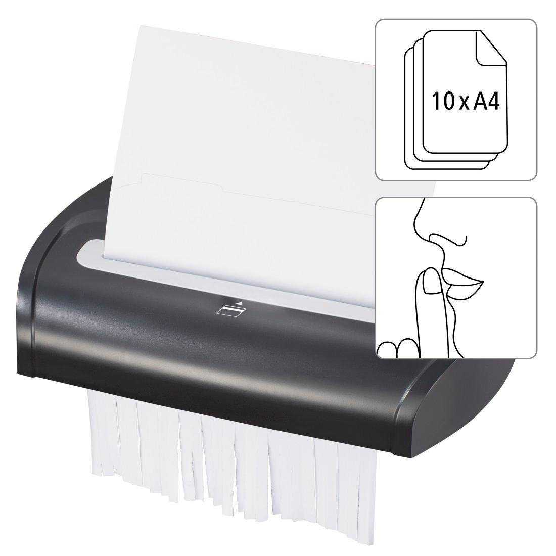 HAMA Premium M10 Aktenvernichter, Schwarz