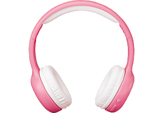 LENCO HPB-110 Kids - Casque Bluetooth (On-ear, Rose/Blanc)