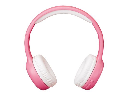 LENCO HPB-110 Kids - Cuffie Bluetooth (On-ear, Rosa/Bianco)