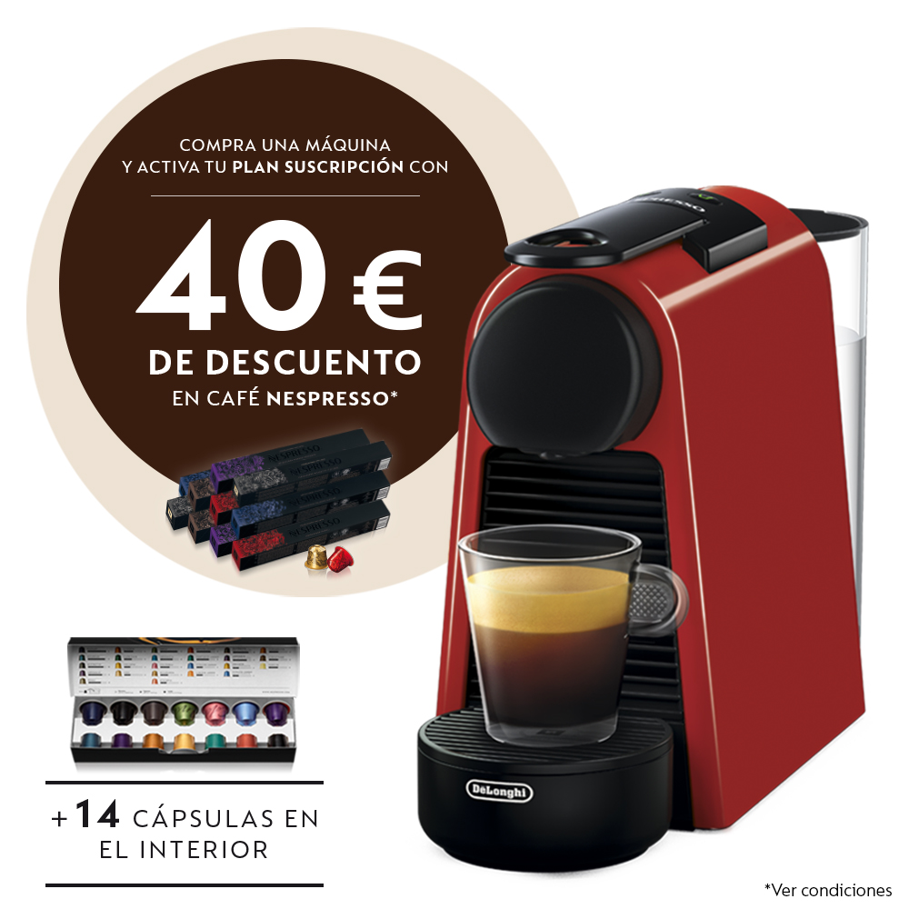 Cafetera de cápsulas Nespresso® De Longhi EN85R Essenza Mini, 19