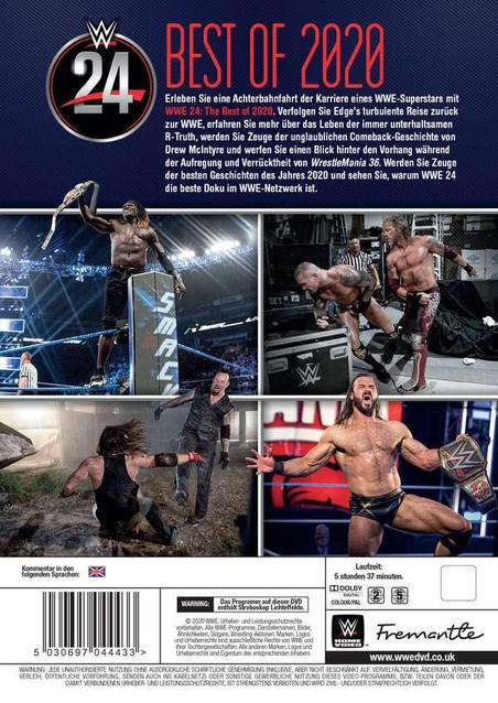 DVD-Cover mit Bildern von Wrestlern in Aktion während Wrestling-Kämpfen.