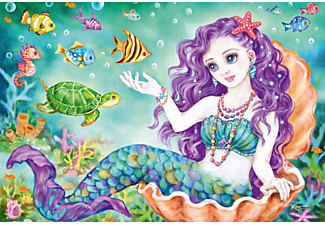 SCHMIDT SPIELE (UE) Prinzessin, Fee und Meerjungfrau 3 x 48 Teile Puzzle Mehrfarbig