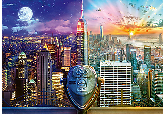 SCHMIDT SPIELE (UE) New York, Night and Day 1.000 Teile Puzzle Mehrfarbig