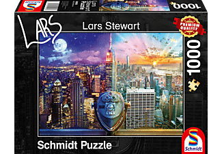 SCHMIDT SPIELE (UE) New York, Night and Day 1.000 Teile Puzzle Mehrfarbig