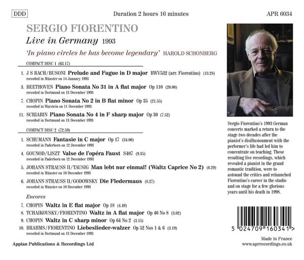 Sergio Fiorentino - Sergio Fiorentino-Live in Germany 1993  - (CD)
