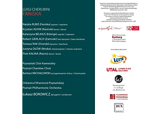 Rubis/Belkius/Borowicz/Poznan Chamber Choir & PO - CHERUBINI: FANISKA  - (CD)