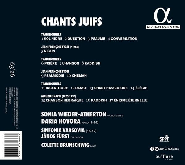 CD-Rückseite mit Titelliste und Künstlerinformationen.