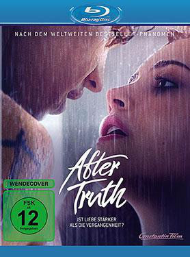 Blu-ray-Cover: Paar im Regen, Titel 'After Truth'.