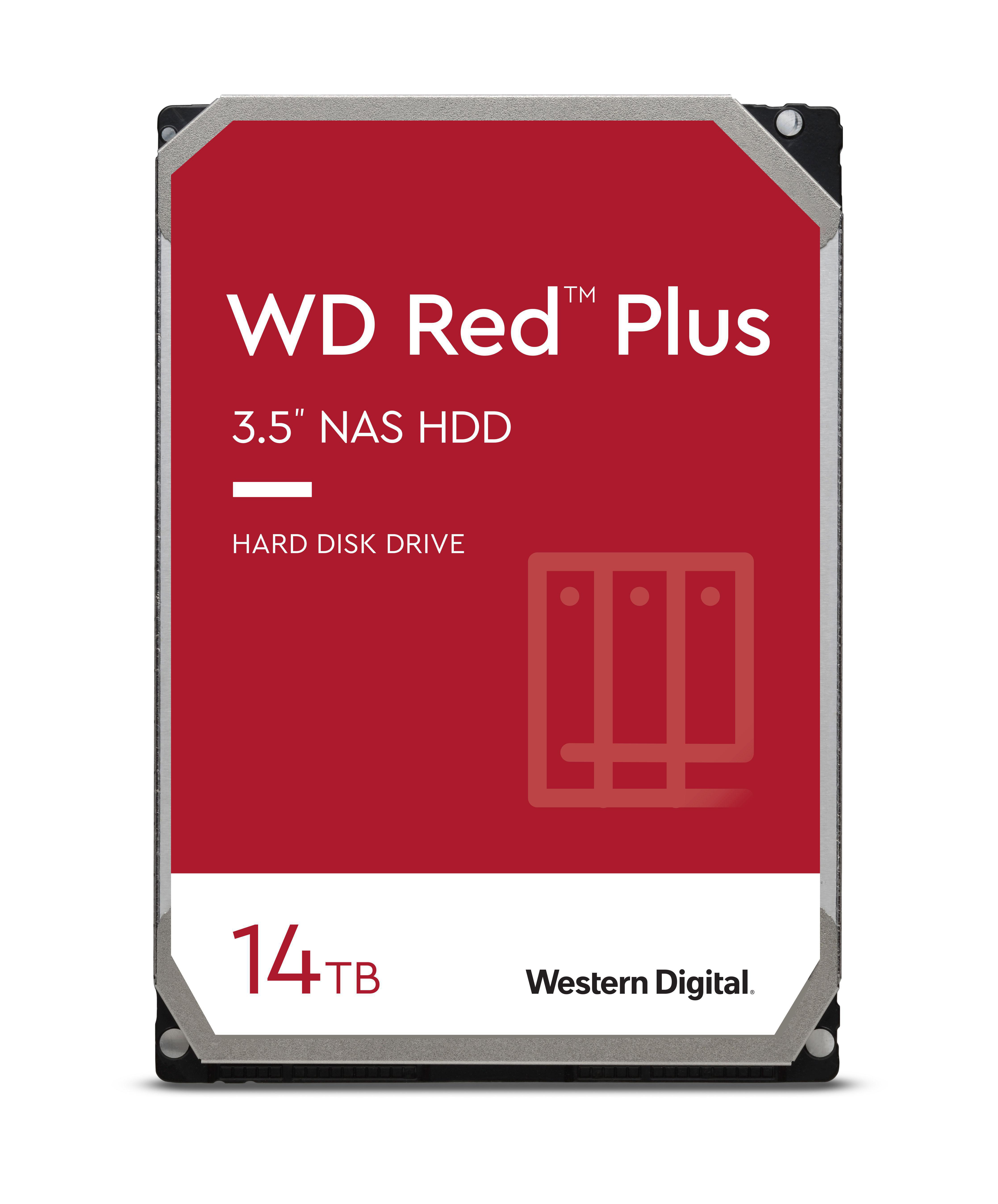 WD Red™ Plus NAS-Festplatte Bulk, 14 TB HDD SATA 6 Gbps, 3,5 Zoll, intern