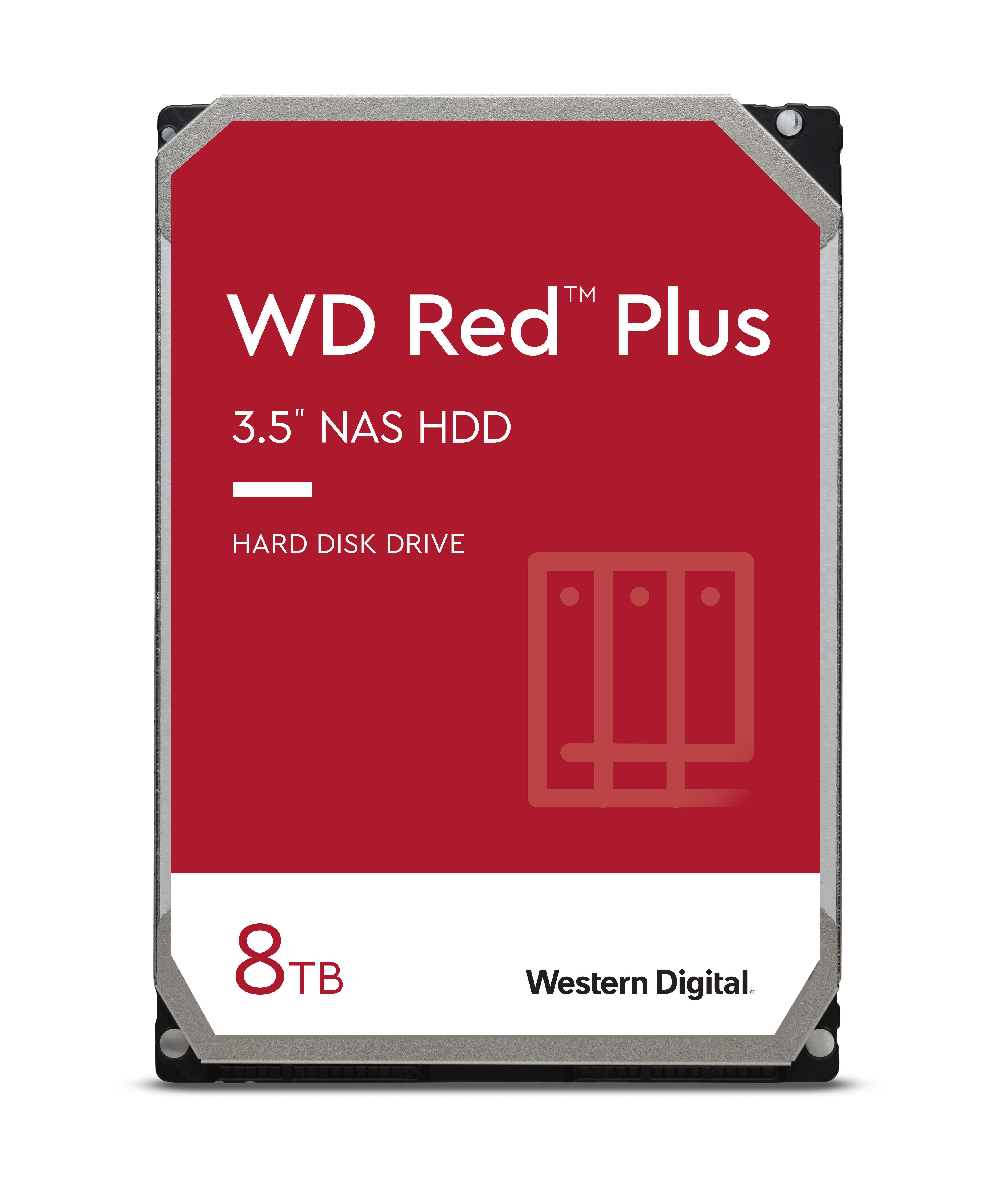 WD Red™ Plus NAS-Festplatte Bulk, 8 TB HDD SATA 6 Gbps, 3,5 Zoll, intern
