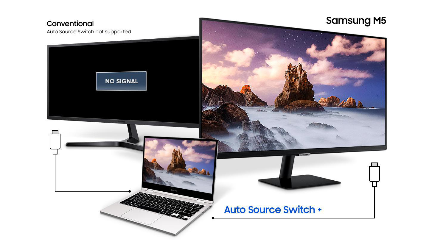 SAMSUNG S32AM504NU 32 Zoll  Full-HD  Smart Monitor  8 ms Reaktionszeit  