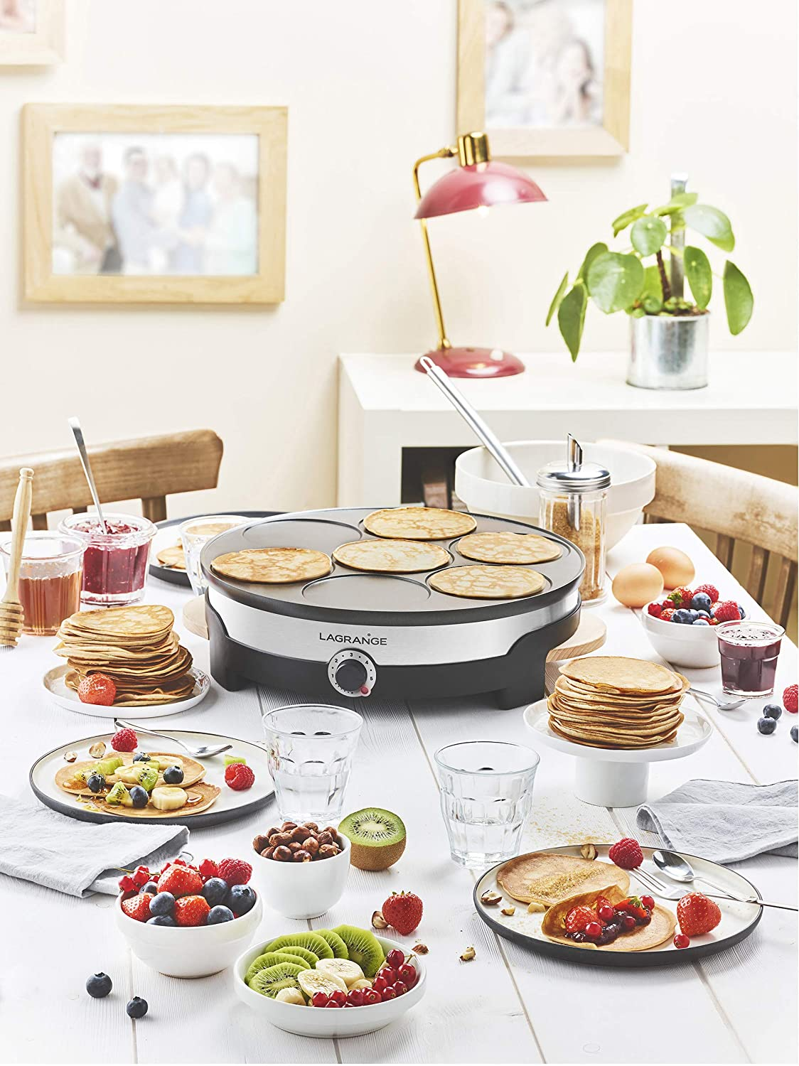 LAGRANGE Tradi'Duo - Crêpes Maker (Schwarz)