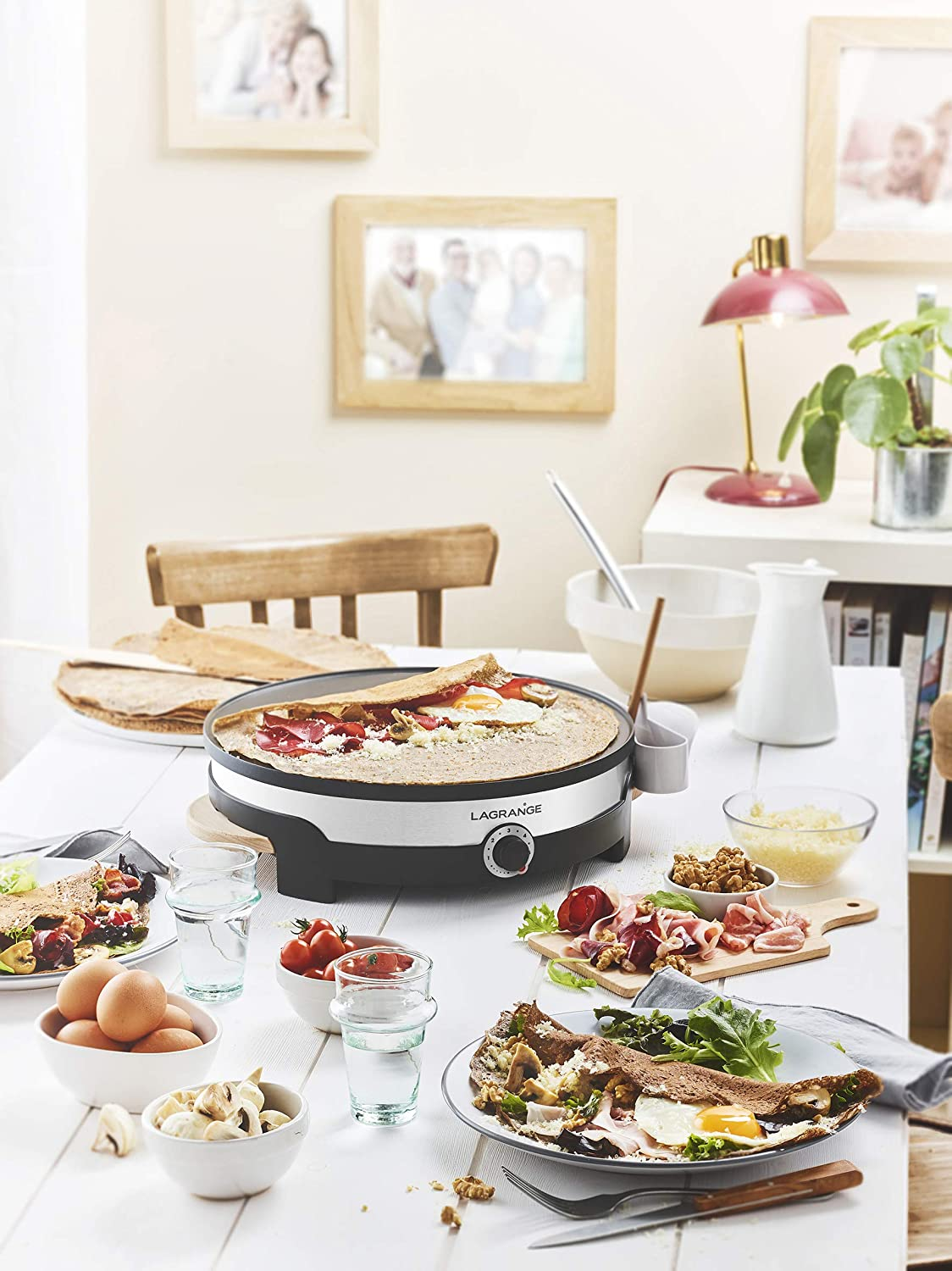 LAGRANGE Tradi'Duo - Crêpes Maker (Schwarz)