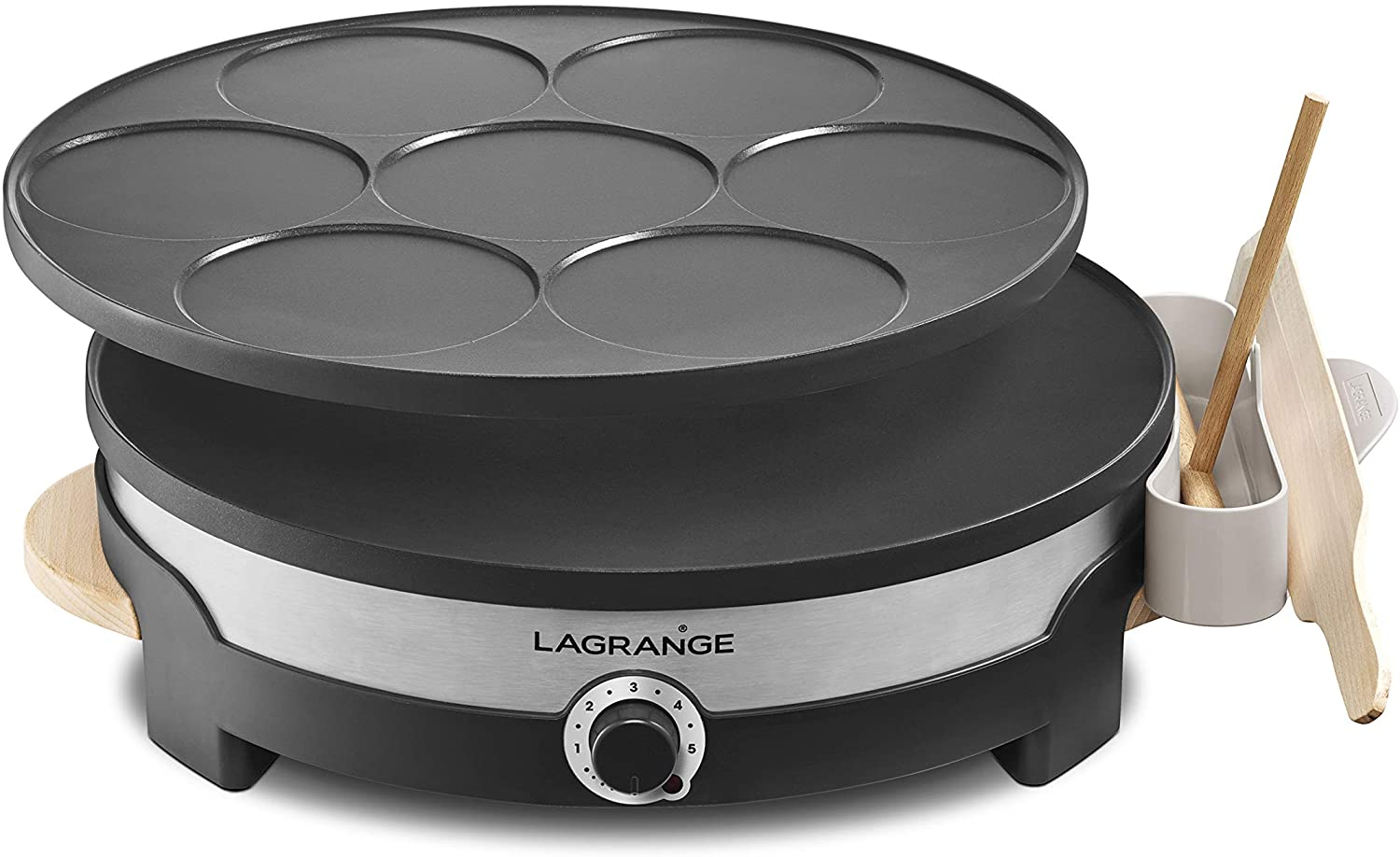 LAGRANGE Tradi'Duo - Crêpes Maker (Schwarz)