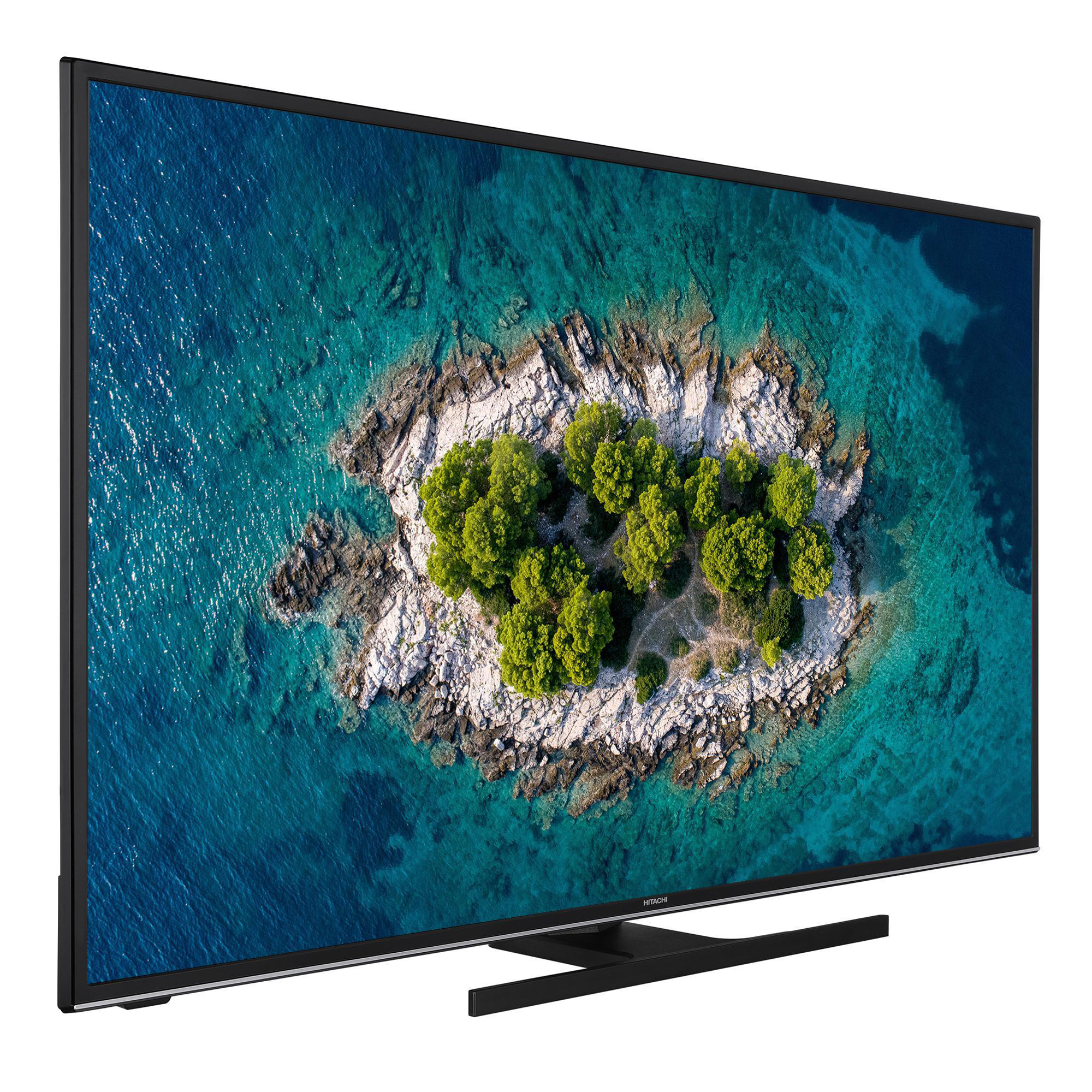 TV Linux) Zoll SMART 4K, / UHD 126 cm, 50 LED HITACHI TV, U50K6100 (Flat,
