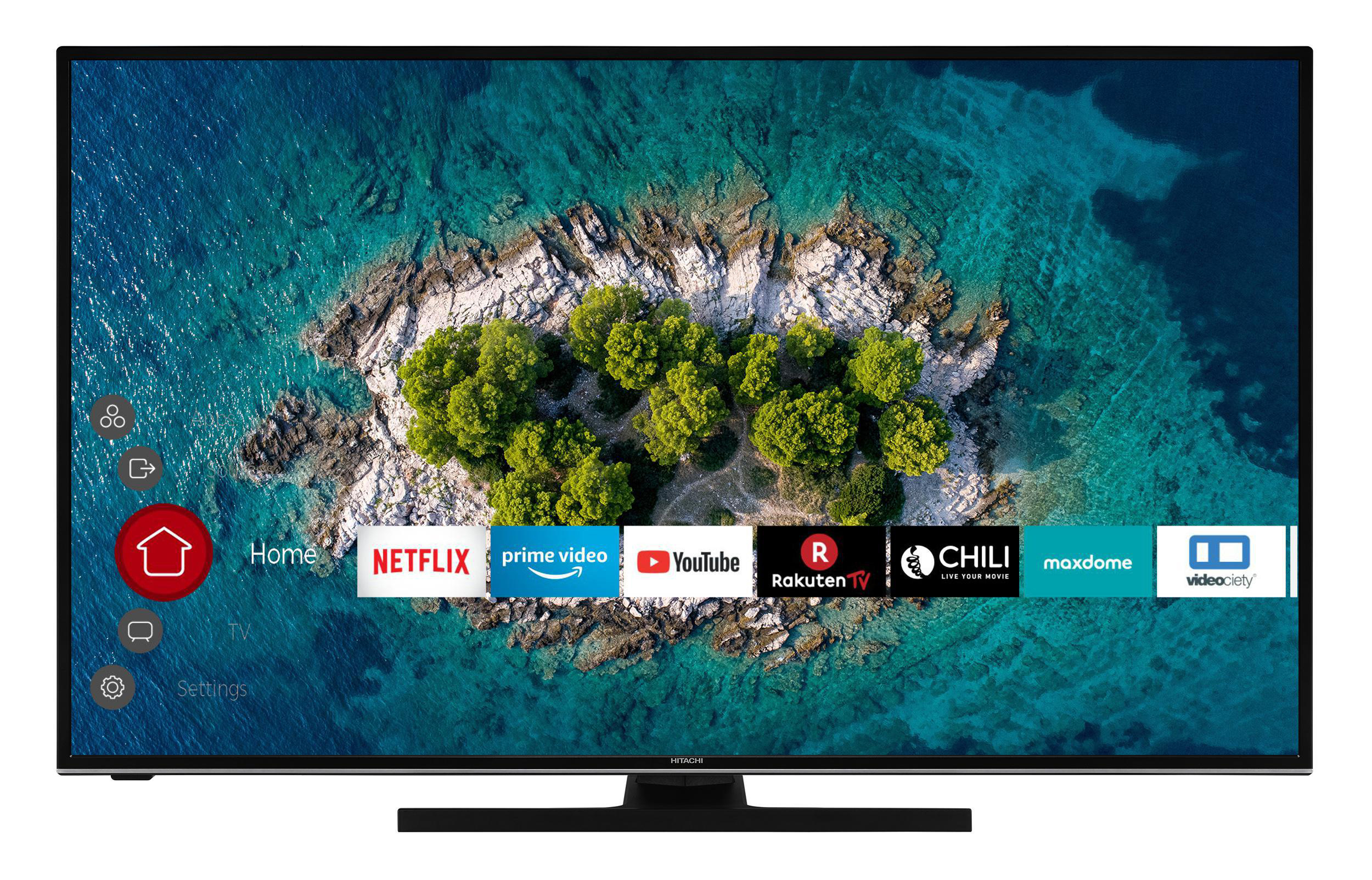 Zoll TV, 4K, HITACHI LED TV / UHD (Flat, U50K6100 50 cm, SMART Linux) 126